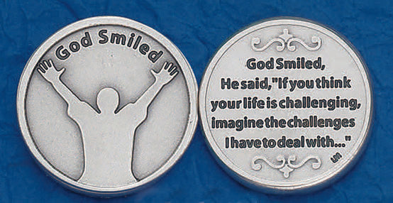 God Smiled Prayer Token (Pack of 25)